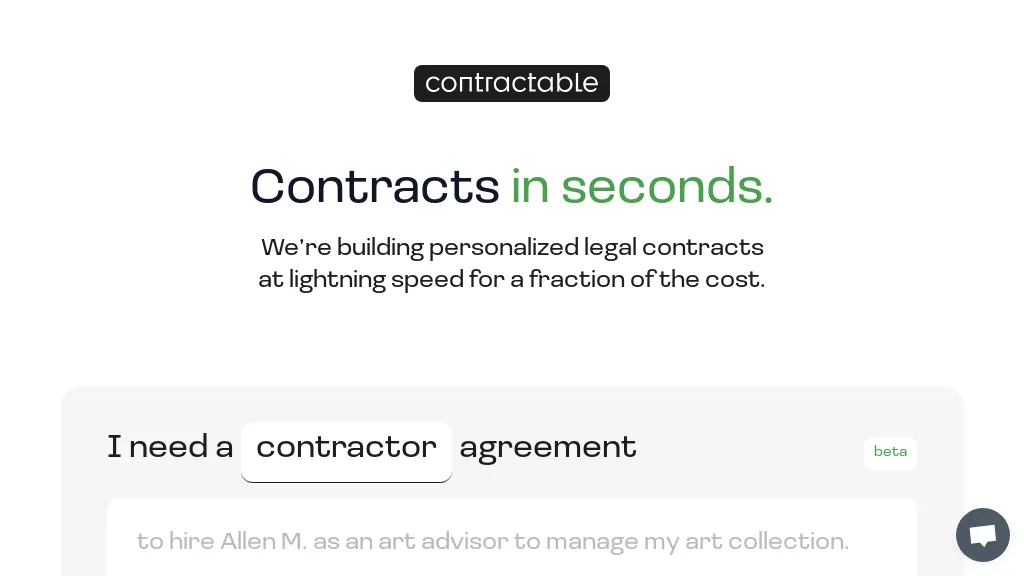 Contractable.AI screenshot