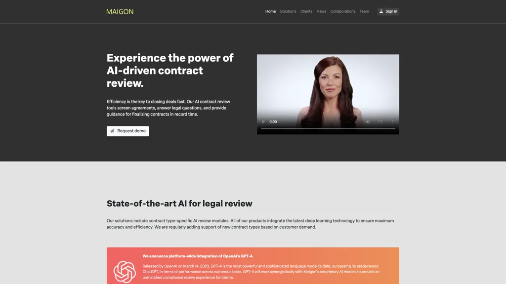 Maigon.io screenshot