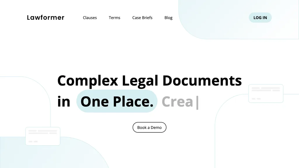 Lawformer.com screenshot