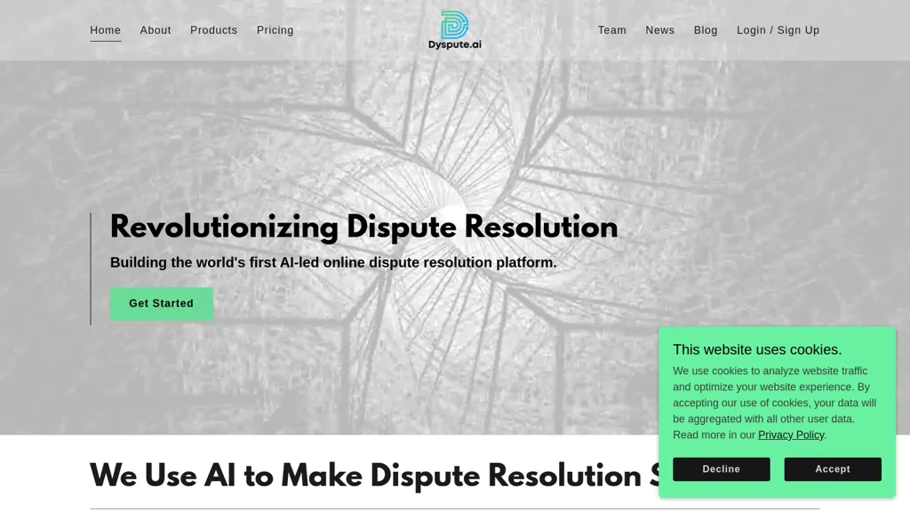 Dyspute.ai screenshot
