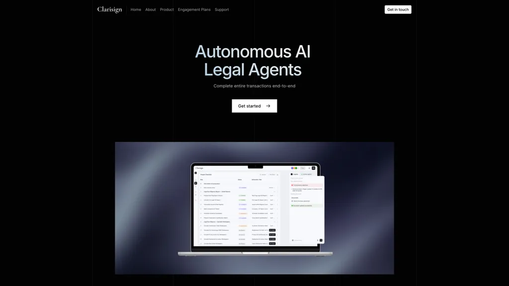 Clarisign screenshot
