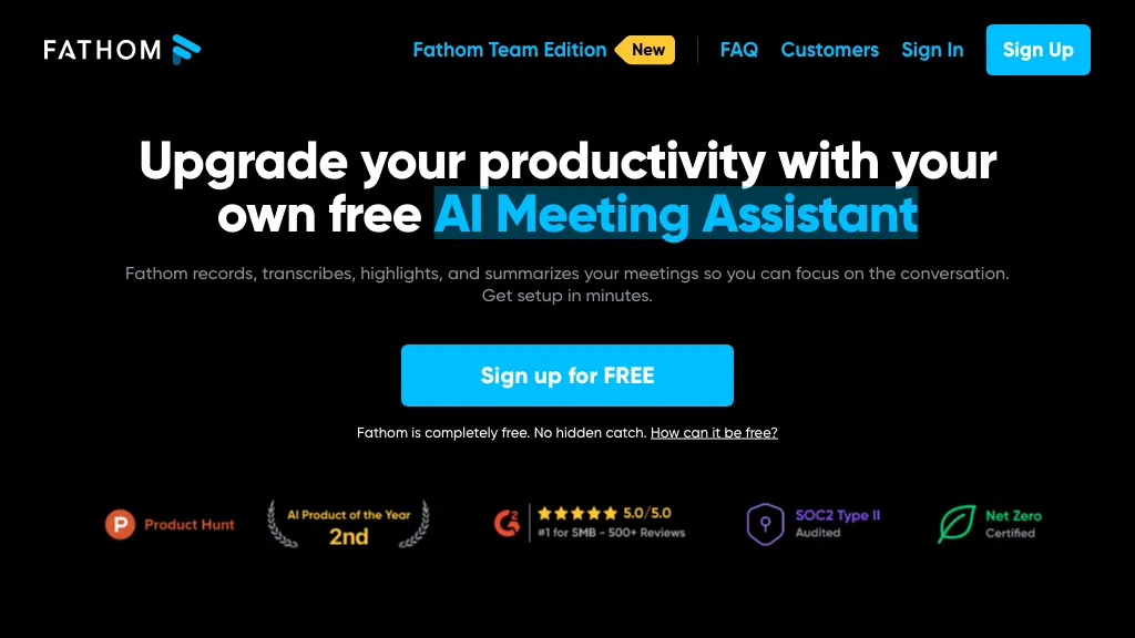 Fathom AI screenshot