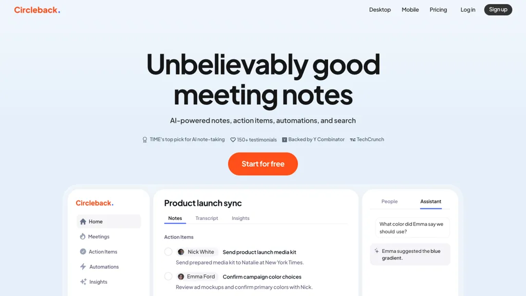 Circleback screenshot