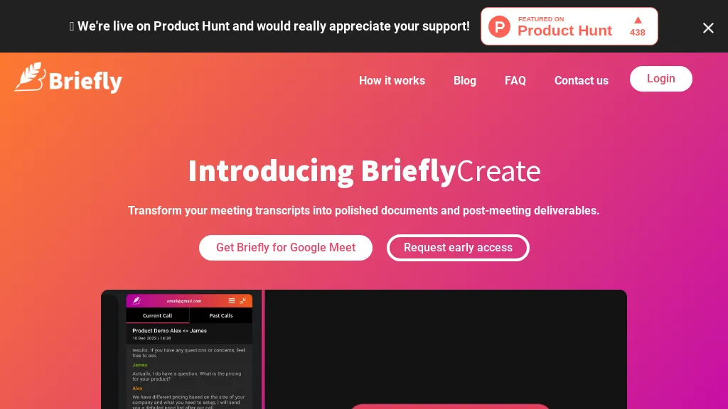 BrieflyAI screenshot
