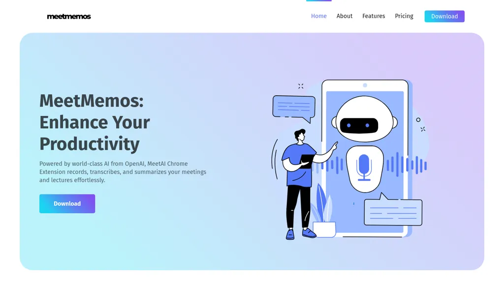 Meetmemos ai screenshot