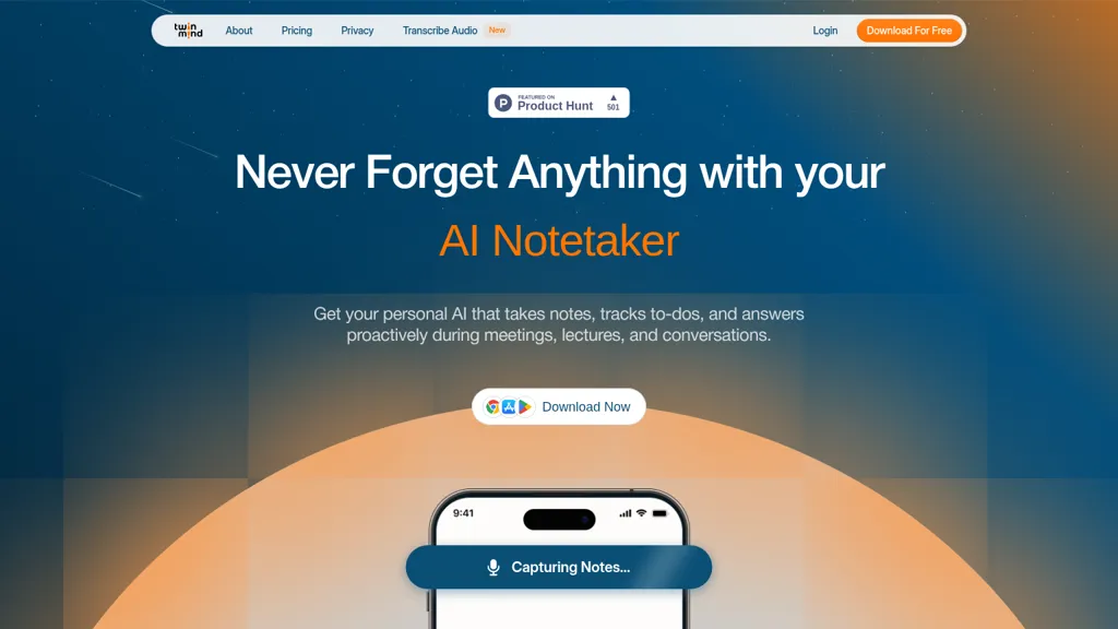 TwinMind screenshot