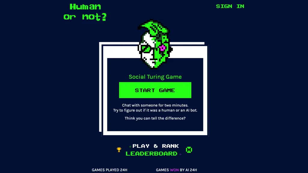 Human or Not: A Social Turing Game screenshot