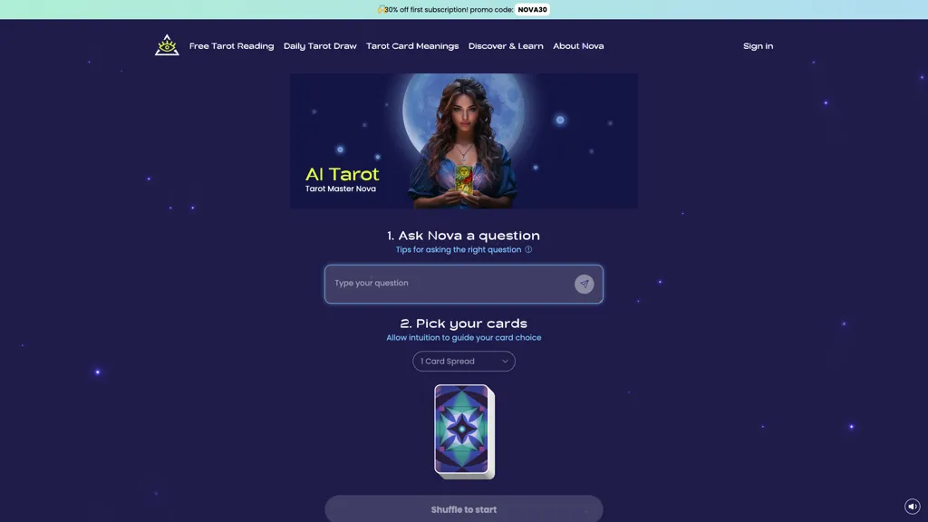 Tarotnova screenshot