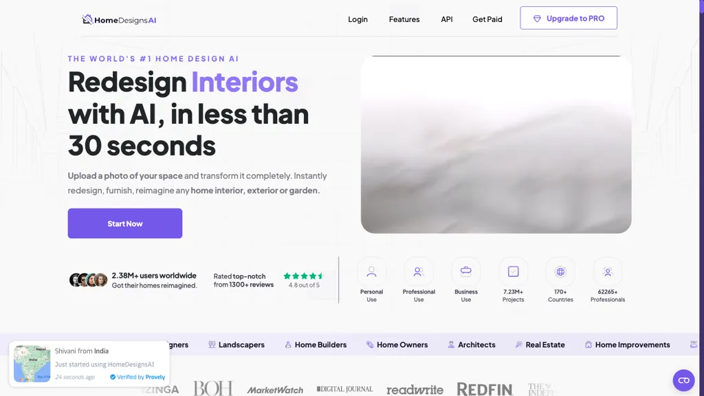 HomeDesignsAI screenshot