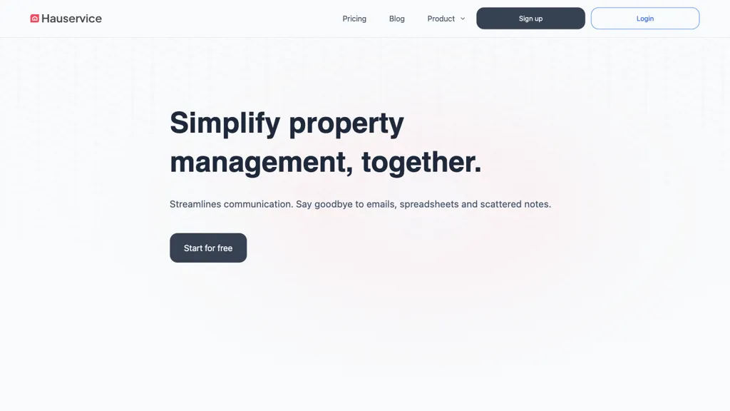 Hauservice screenshot