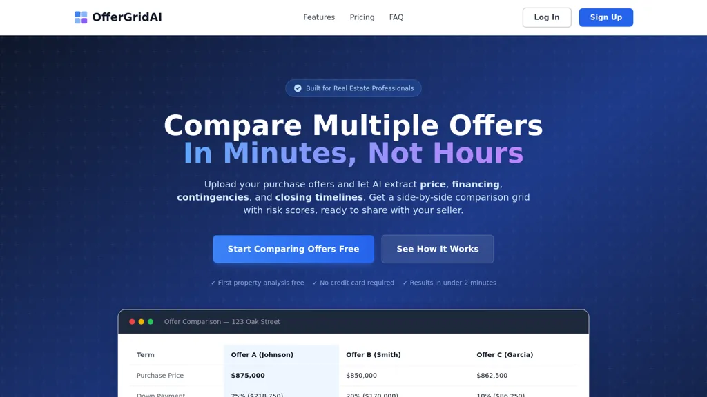 OfferGrid AI screenshot