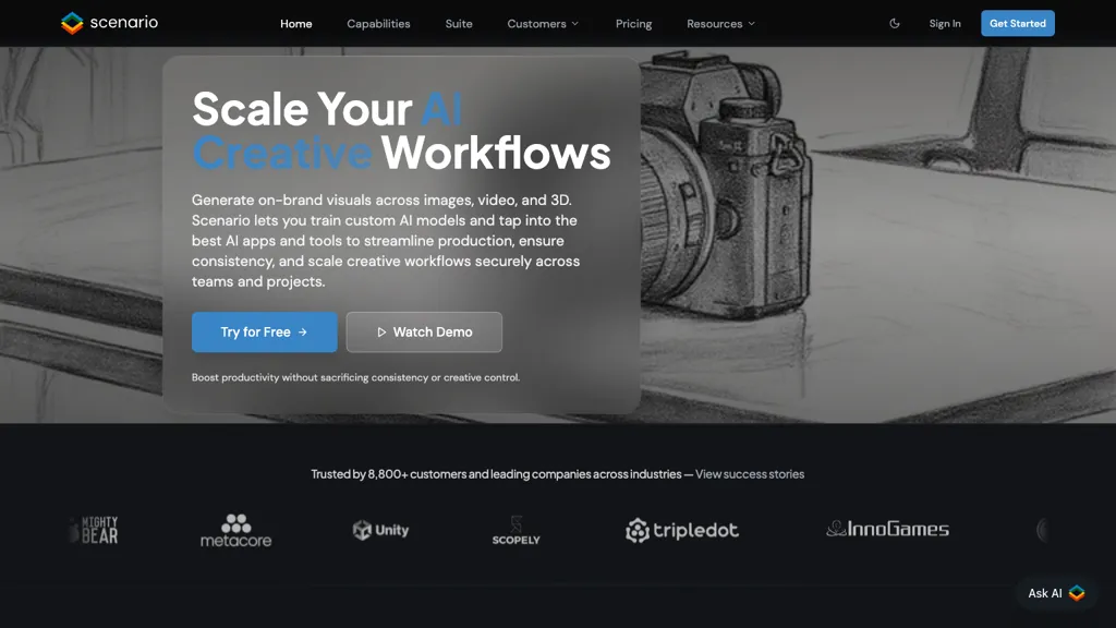 scenario.com screenshot
