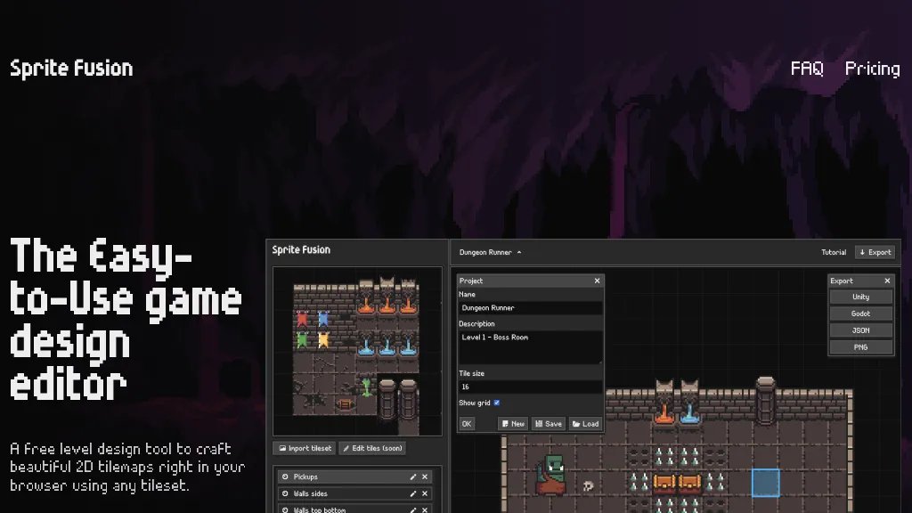 Sprite Fusion screenshot