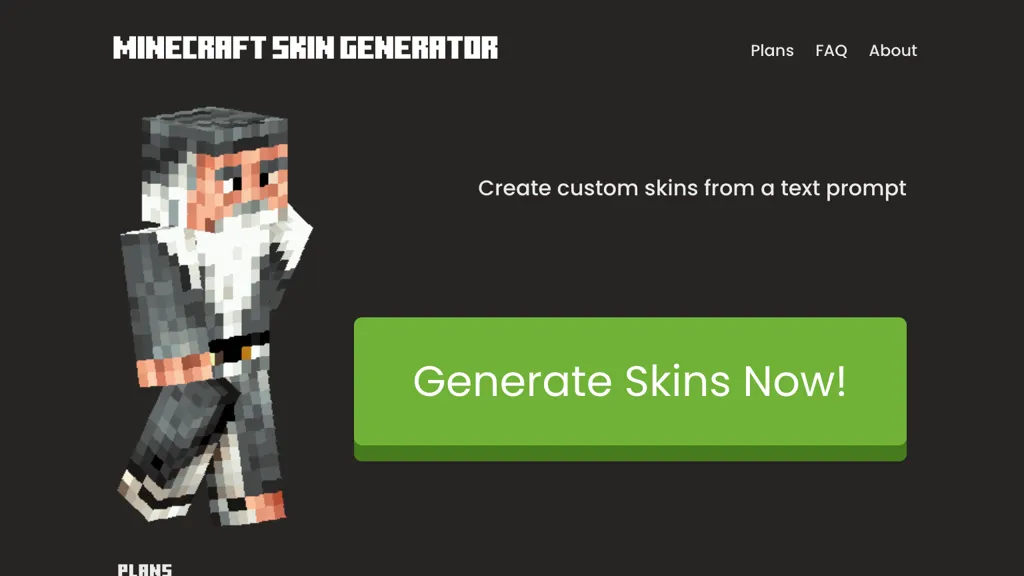 Minecraft Skin Generator screenshot