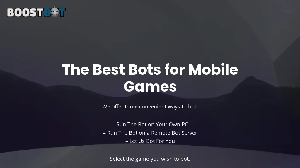BoostBot Mobile Game Bots screenshot