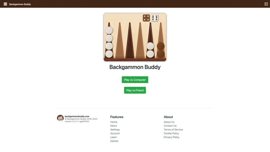 Backgammon Buddy screenshot