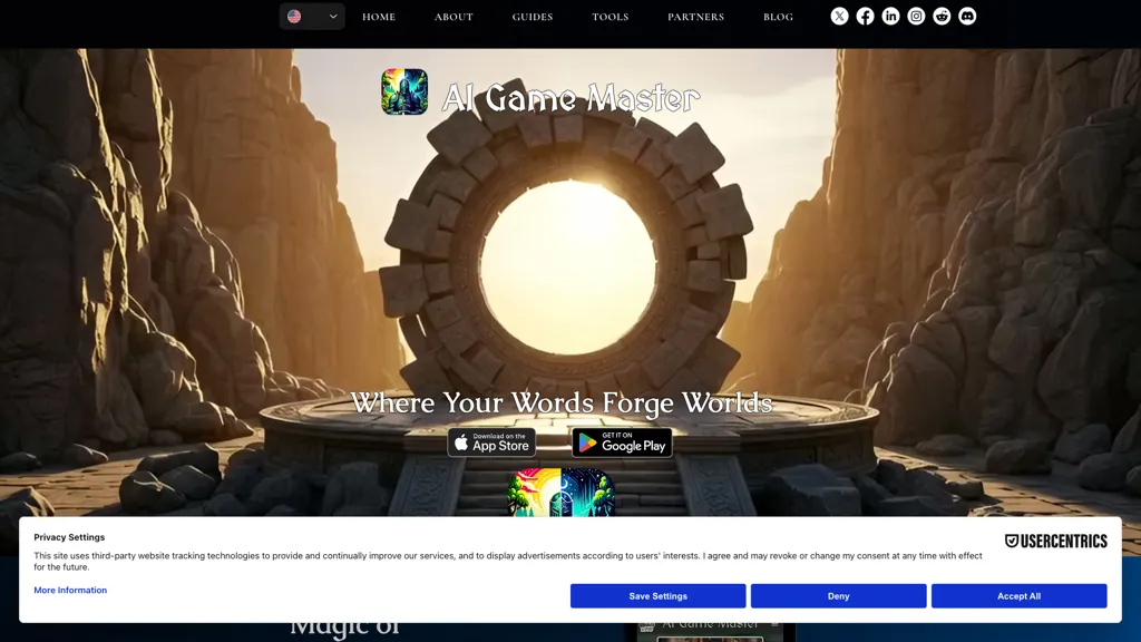 AI game master screenshot