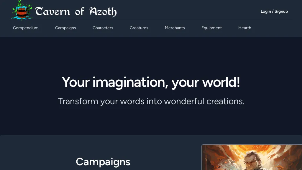 Tavern of Azoth screenshot