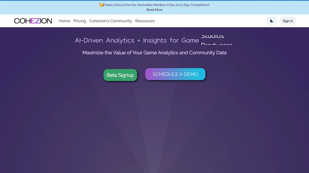 COHEZION screenshot