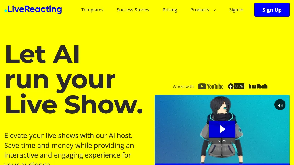 LiveReacting AI screenshot