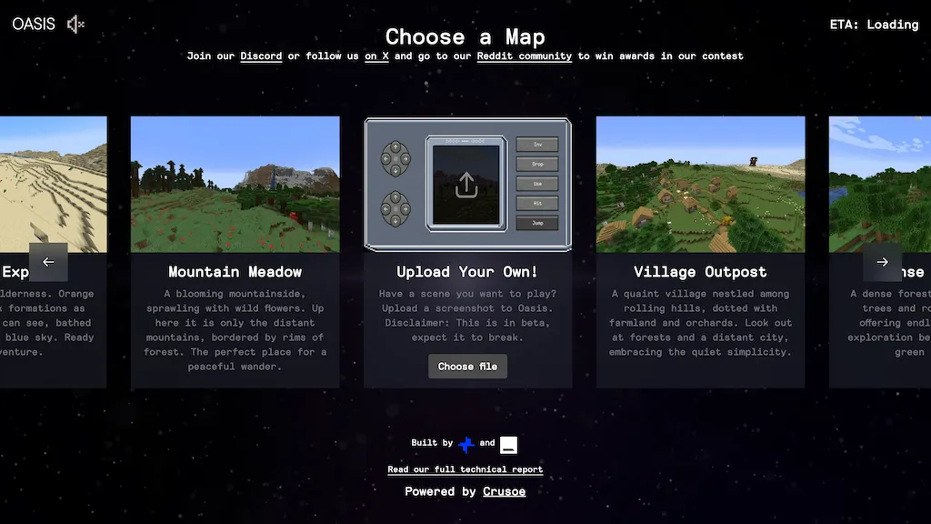 AI generated Minecraft - Oasis screenshot