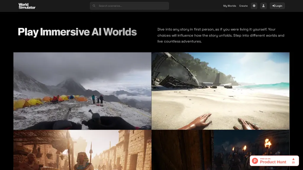 World Simulator AI screenshot