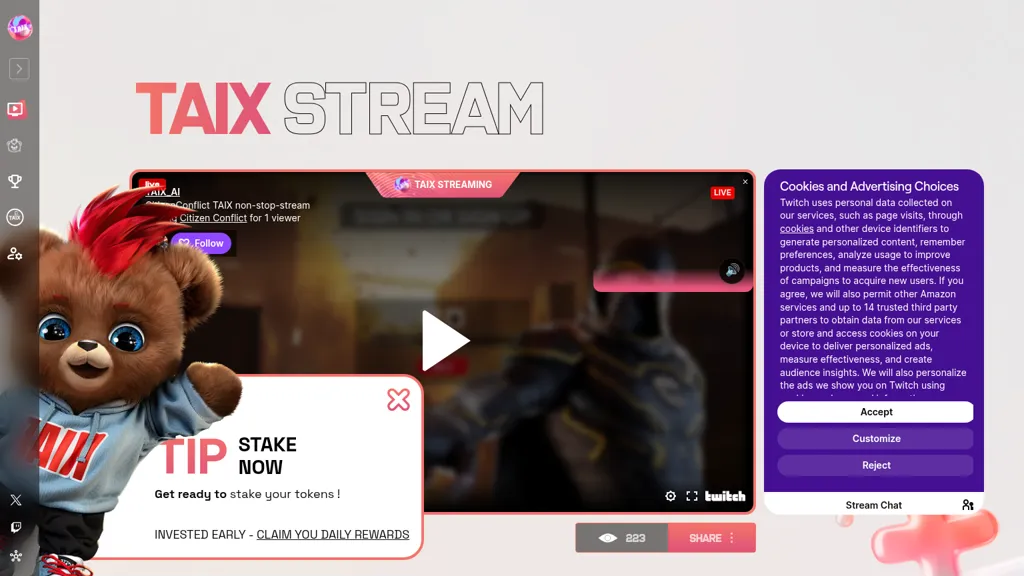 TAIX screenshot