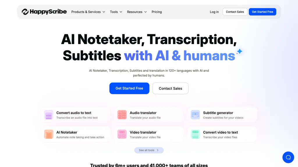 Happy Scribe screenshot