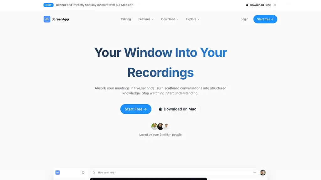 ScreenApp screenshot