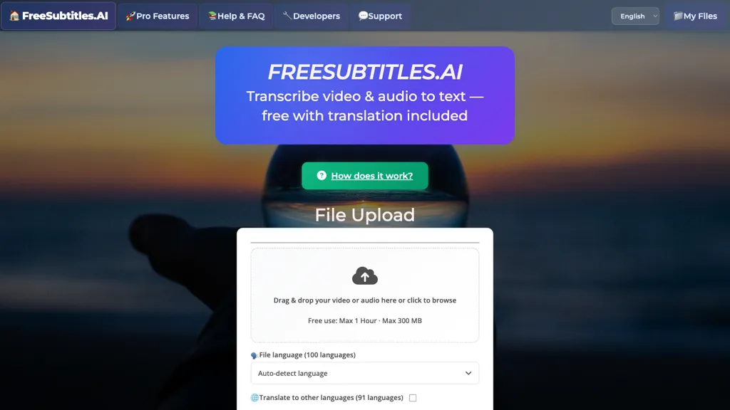 Free Subtitles AI screenshot