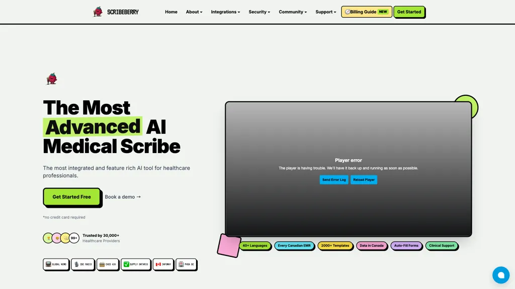 ScribeBerry screenshot