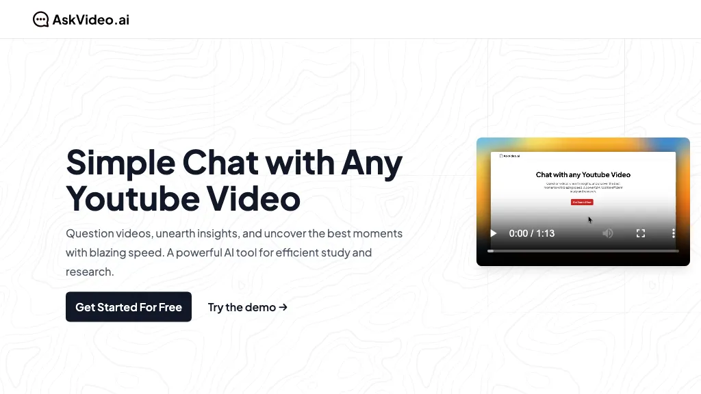 AskVideo screenshot
