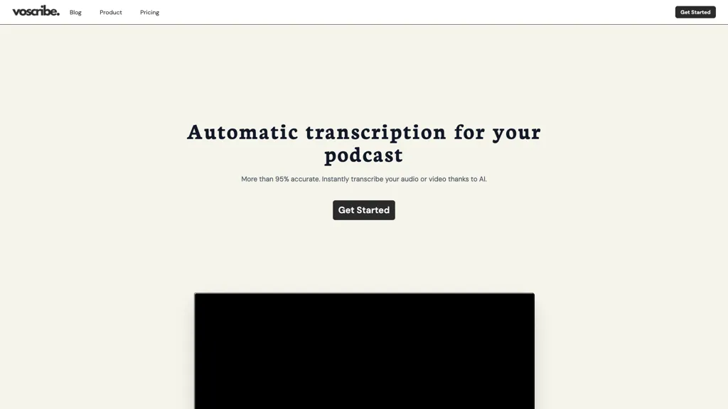 Voscribe screenshot