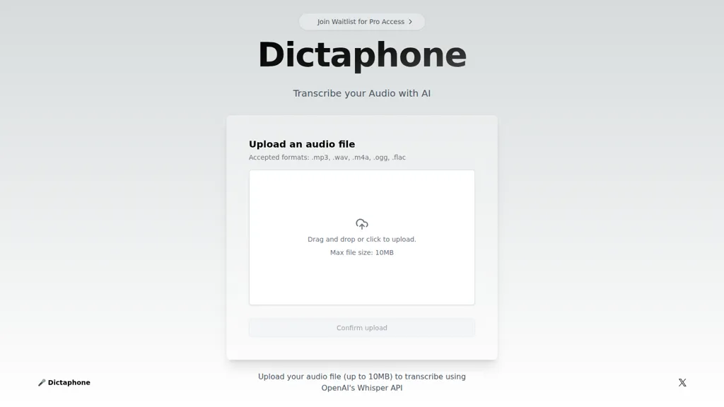 Dictaphone screenshot