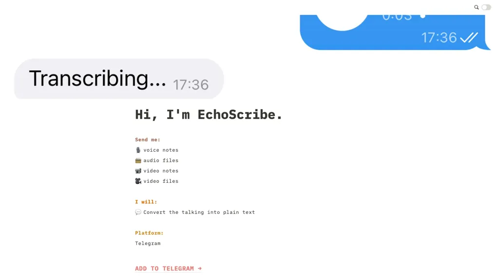 EchoScribe screenshot
