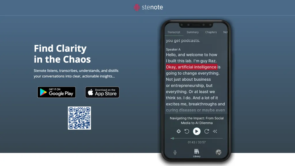 Stenote screenshot