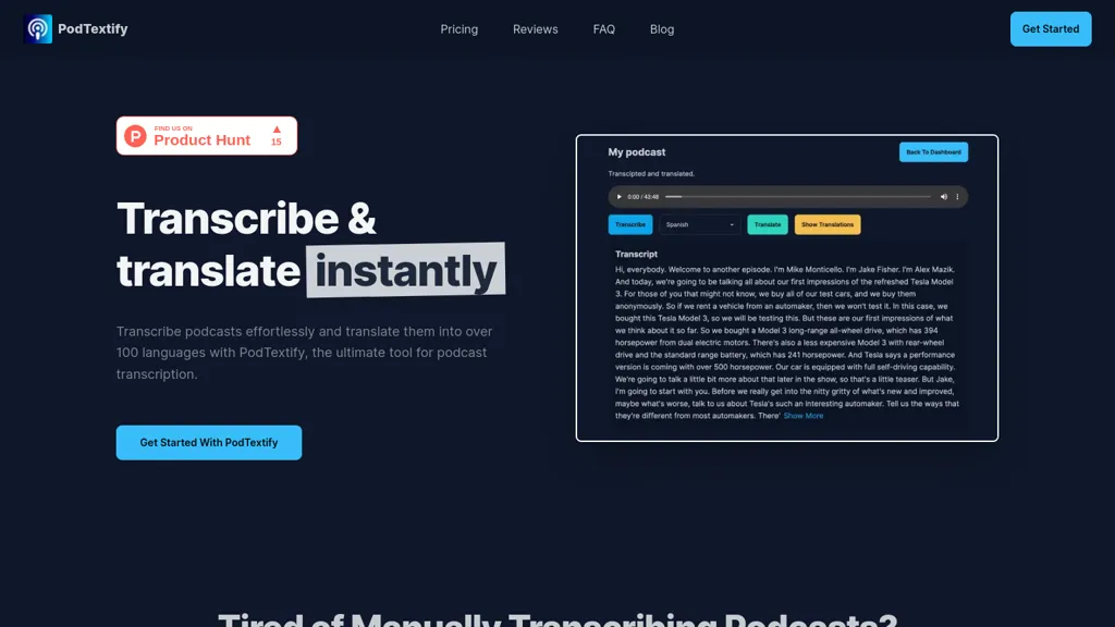 PodTextify screenshot