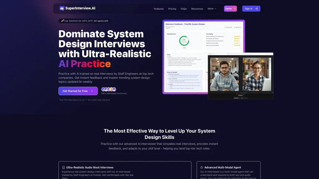 SuperInterview AI screenshot