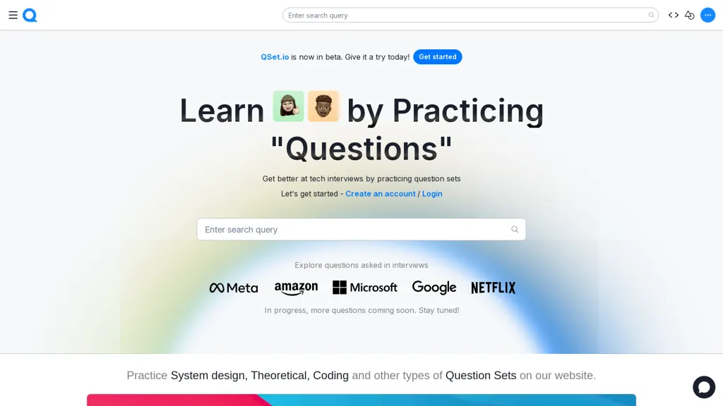 QSet.io screenshot