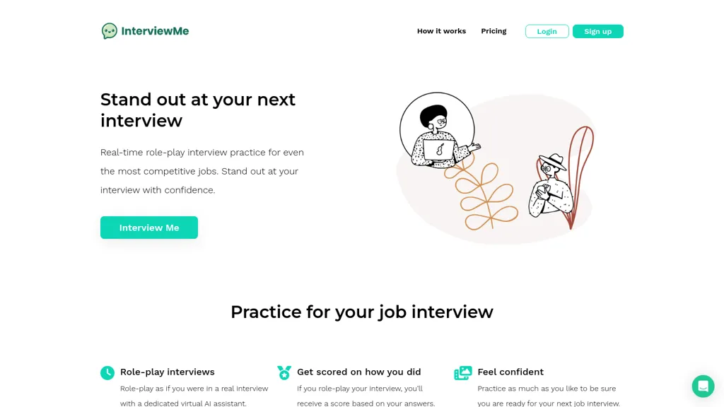 Interviewme screenshot