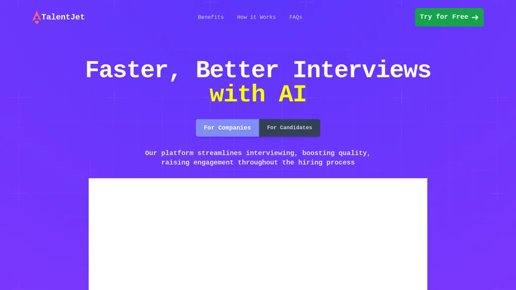 Talentjet.ai screenshot