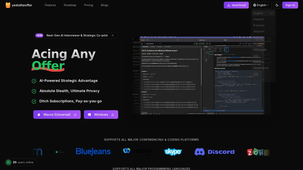 YesToTheOffer screenshot