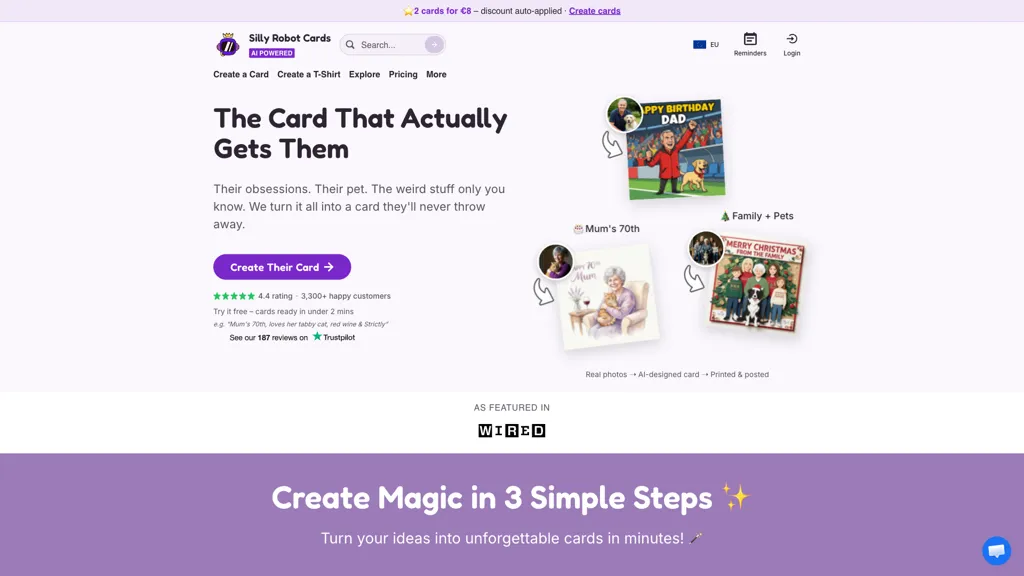 Silly Robot Cards screenshot