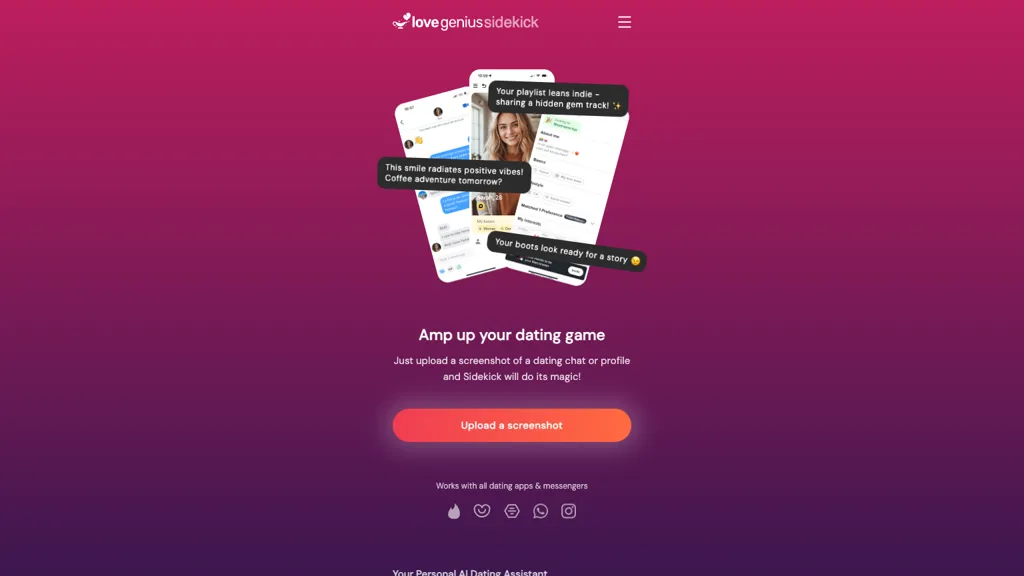 LoveGenius Sidekick screenshot