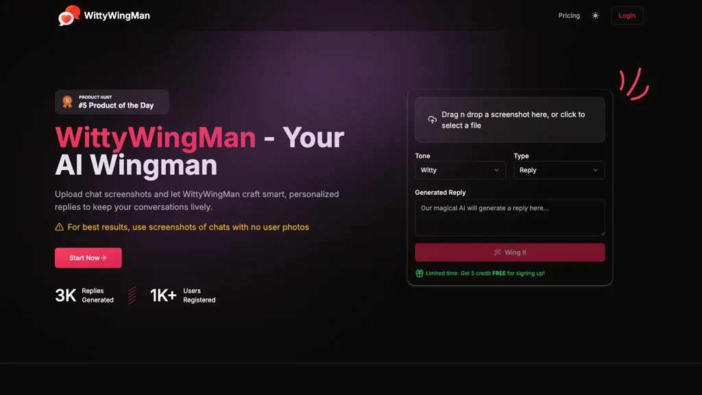 Wittywingman screenshot
