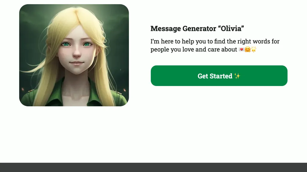 Message Generator Olivia screenshot
