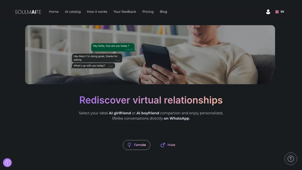 Soulmaite.io screenshot