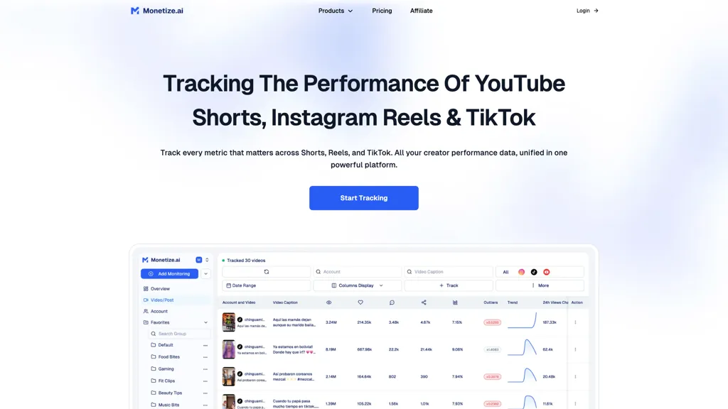 Monetize.AI screenshot