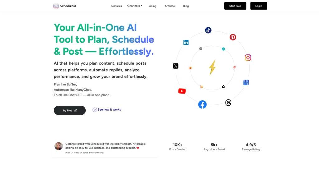 Scheduloid screenshot