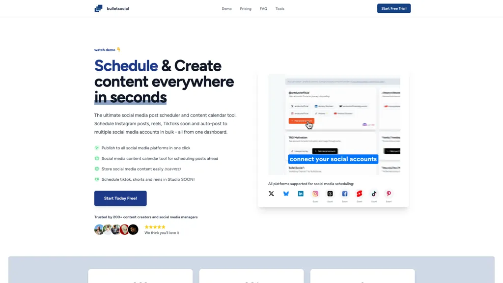 BulletSocial screenshot